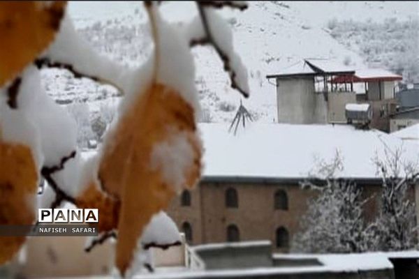 برف در  روستای انجیله