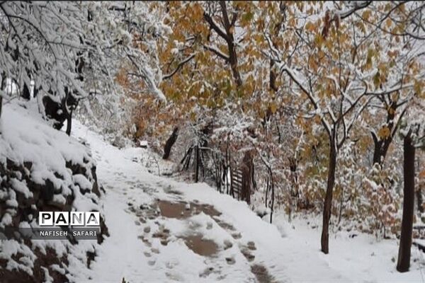 برف در  روستای انجیله