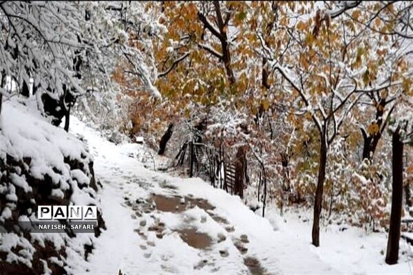 برف در  روستای انجیله