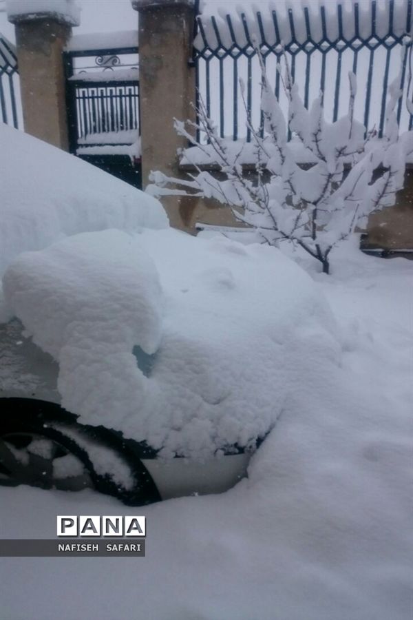 برف در  روستای انجیله