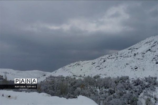 برف در  روستای انجیله