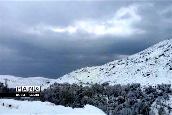 برف در  روستای انجیله