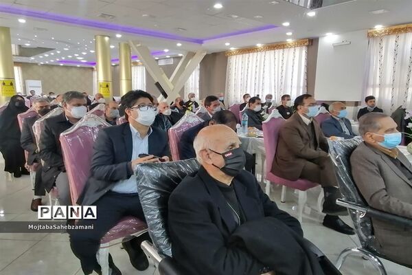 مراسم بزرگداشت خیر مدرسه ساز علی خانی در کاشمر