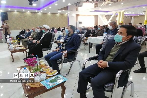 مراسم بزرگداشت خیر مدرسه ساز علی خانی در کاشمر