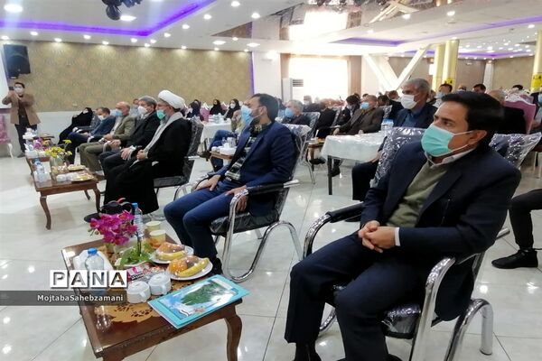 مراسم بزرگداشت خیر مدرسه ساز علی خانی در کاشمر