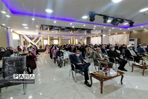 مراسم بزرگداشت خیر مدرسه ساز علی خانی در کاشمر
