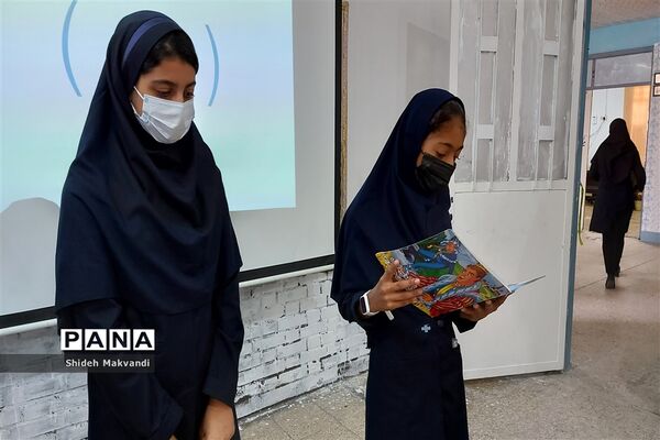 مراسم افتتاح کارگاه قصه گویی در آموزشگاه حجاب شهرستان حمیدیه