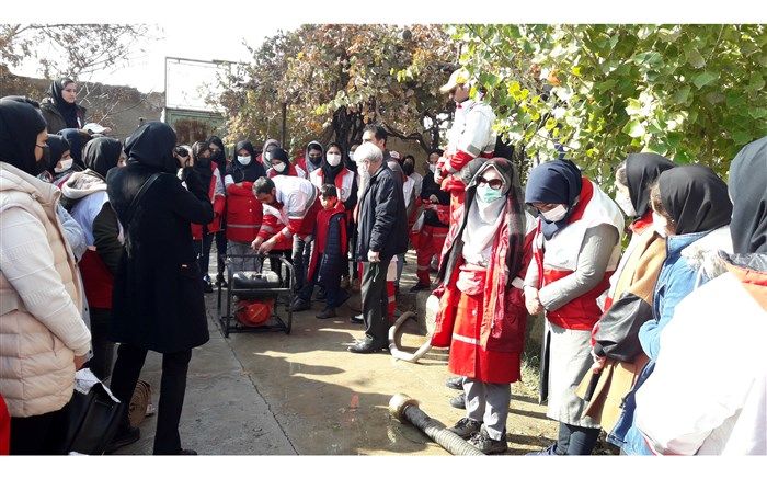 پیمایش و توان‌افزایی نیروهای امدادی هلال‌احمر رباط‌کریم