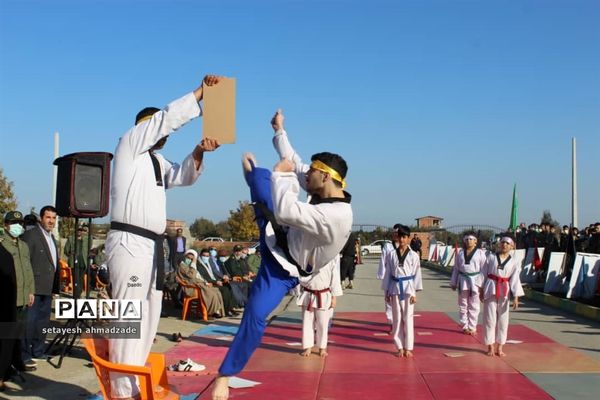 برگزاری صبحگاه مشترک و نمایش اقتدار بسیج در گلوگاه