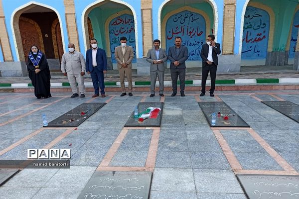 غبارروبی گلزار شهدای جهاد عشایر عرب حمیدیه