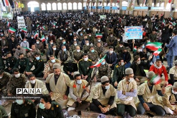 تجمع بزرگ بسیجیان کهگیلویه و بویراحمد همزمان با سراسر کشور