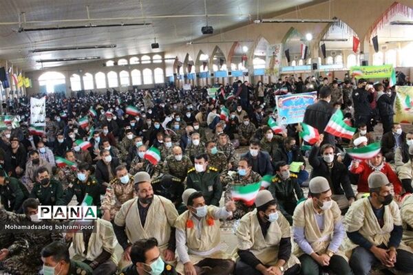 تجمع بزرگ بسیجیان کهگیلویه و بویراحمد همزمان با سراسر کشور