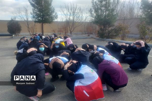 مانور سراسری زلزله در شهرستان گلپایگان