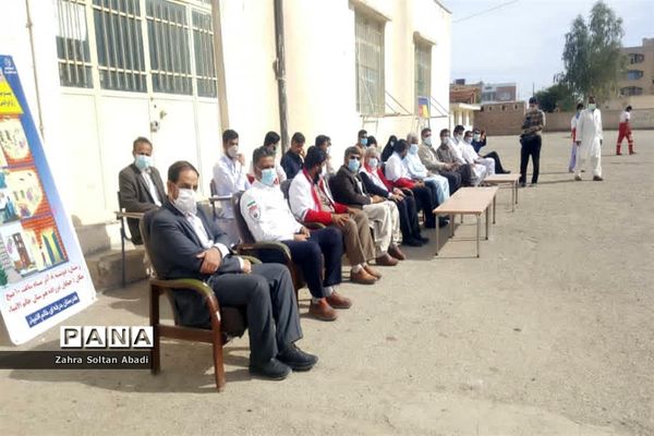 مانور سراسری زلزله در هنرستان خاتم الانبیا ایرانشهر