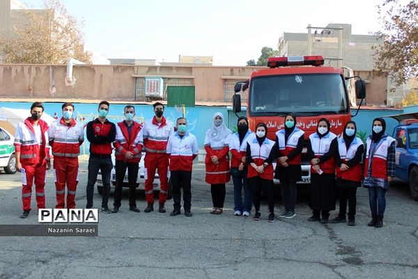 مانورآمادگی مقابله با زلزله درشهرستان اسلامشهر