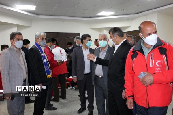 مانور سراسری زلزله در مدرسه دخترانه مصلی نژاد شهر یاسوج