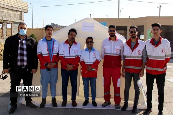 برگزاری مانور سراسری زلزله در بافق