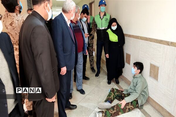 مانور سراسری زلزله و ایمنی در مدارس ناحیه۶ مشهد