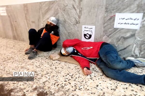 مانور سراسری زلزله و ایمنی در مدارس ناحیه۶ مشهد