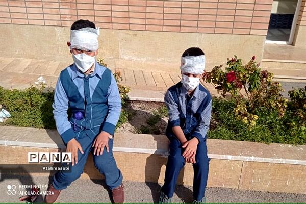 برگزاری مانور زلزله در مدرسه برکت شهرستان ورزنه