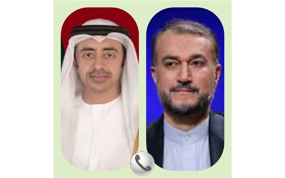 تبادل نظر تلفنی وزرای امور خارجه جمهوری اسلامی ایران و امارات
