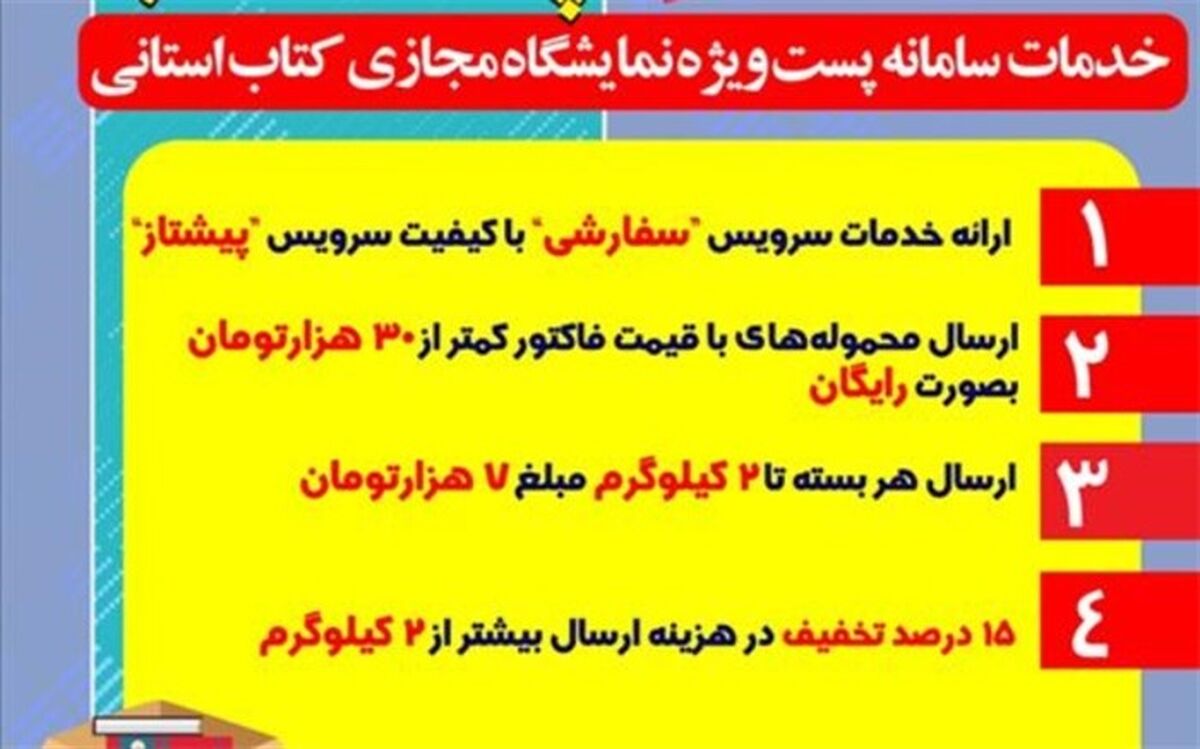 سامانه پست کتاب به کمک نمایشگاه مجازی کتاب استانی آمد