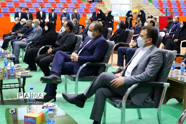 اعزام کاروان تجهیزات ورزشی و بهداشتی و افتتاح سالن کشتی دهکده ورزش دانش‌آموزی
