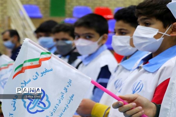 اعزام کاروان تجهیزات ورزشی و بهداشتی و افتتاح سالن کشتی دهکده ورزش دانش‌آموزی