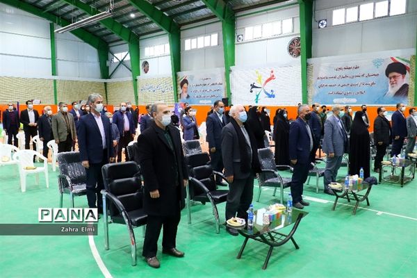 اعزام کاروان تجهیزات ورزشی و بهداشتی و افتتاح سالن کشتی دهکده ورزش دانش‌آموزی