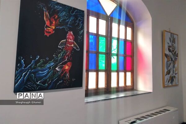 نمایشگاه نقاشی هنرجویان آموزشگاه پرستو در فرهنگسرای اشراق