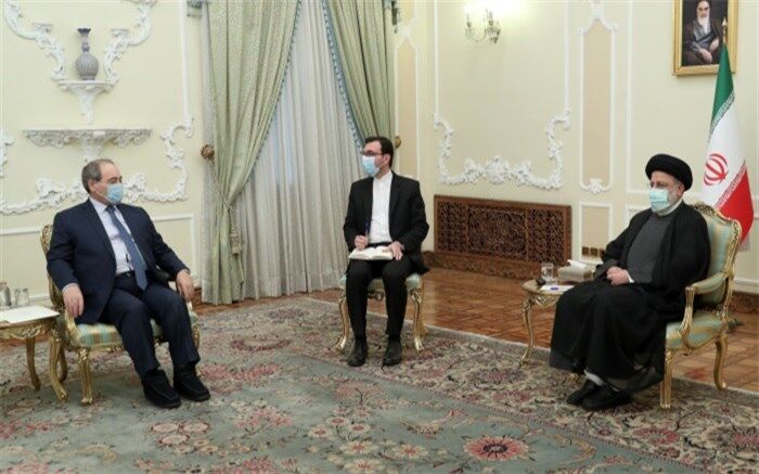وزیر خارجه سوریه با رئیس‌جمهوری دیدار کرد