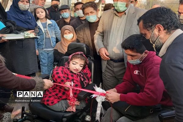 آیین بهره‌برداری از معبر مناسب‌سازی شده ویژه معلولان در منطقه ۱۵