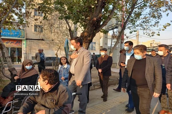 آیین بهره‌برداری از معبر مناسب‌سازی شده ویژه معلولان در منطقه ۱۵