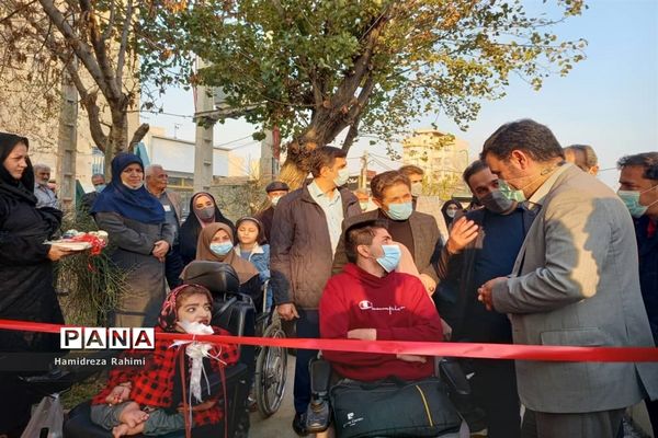 آیین بهره‌برداری از معبر مناسب‌سازی شده ویژه معلولان در منطقه ۱۵