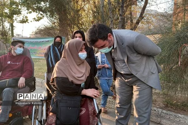 آیین بهره‌برداری از معبر مناسب‌سازی شده ویژه معلولان در منطقه ۱۵