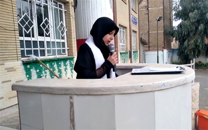مراسم گرامیداشت ولادت حضرت زینب در دبیرستان خدابخشی قم