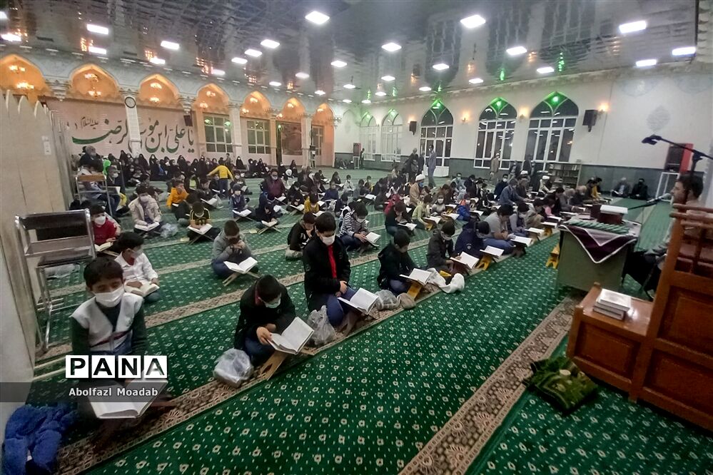 محفل انس با قرآن، دانش‌آموزی دبستان فضیلت، شهرستان کاشمر