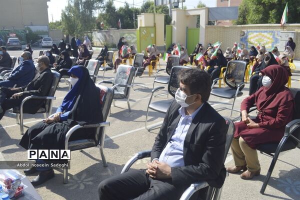 مراسم هفته پژوهش در دبیرستان شاهد شهیده سهام خیام بوشهر