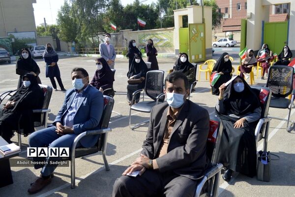 مراسم هفته پژوهش در دبیرستان شاهد شهیده سهام خیام بوشهر