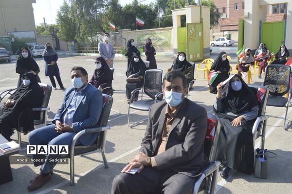 مراسم هفته پژوهش در دبیرستان شاهد شهیده سهام خیام بوشهر