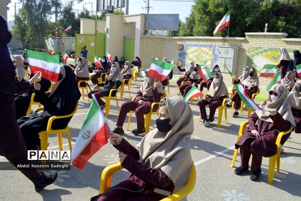 مراسم هفته پژوهش در دبیرستان شاهد شهیده سهام خیام بوشهر