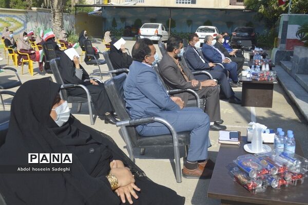 مراسم هفته پژوهش در دبیرستان شاهد شهیده سهام خیام بوشهر