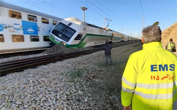 برخورد دو قطار در خط پنج متروی تهران/فیلم