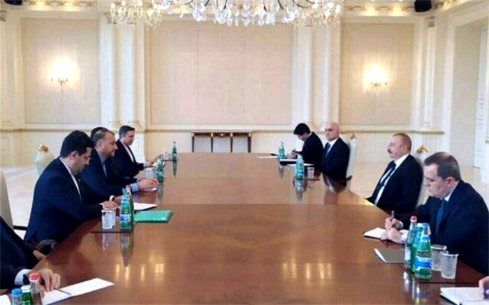 وزیر امور خارجه ایران با رییس‌جمهور آذربایجان در باکو دیدار کرد