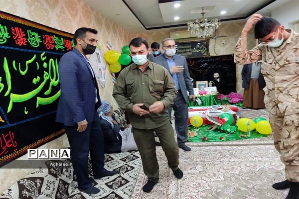 طرح لاله‌های روشن یادواره شهدای شادگان در منزل شهیدان والامقام