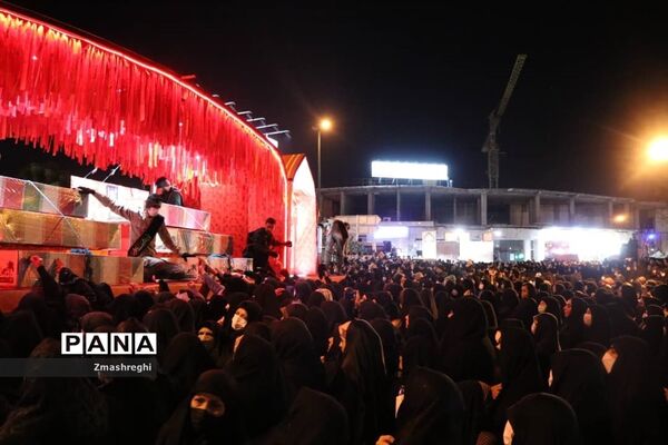 مراسم باشکوه استقبال از پیکر پاک شهیدگمنام هشت سال دفاع مقدس باحضور مردم شهید پرور کاشان