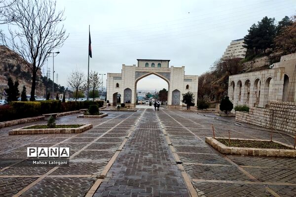 طراوت زمستانی شیراز پس از بارش نخستین باران فصلی
