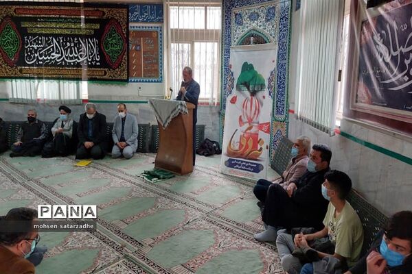 مراسم گرامیداشت 9دی با حضور بسیجیان فرهنگی ناحیه دو شهرری