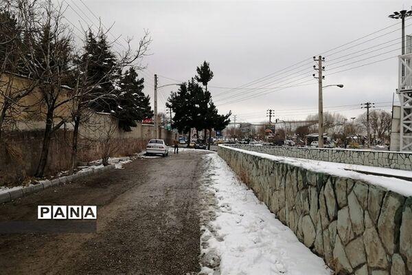 بارش برف در شهرستان دماوند