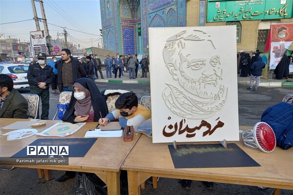 مراسم کاروان هنری‌روایت حبیب در شهرستان قرچک